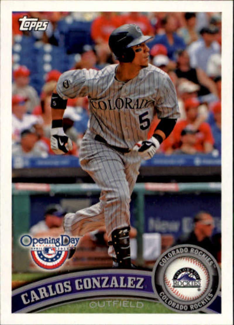 Amazon.com: 2011 Topps Opening Day #1 Carlos Gonzalez Rockies MLB